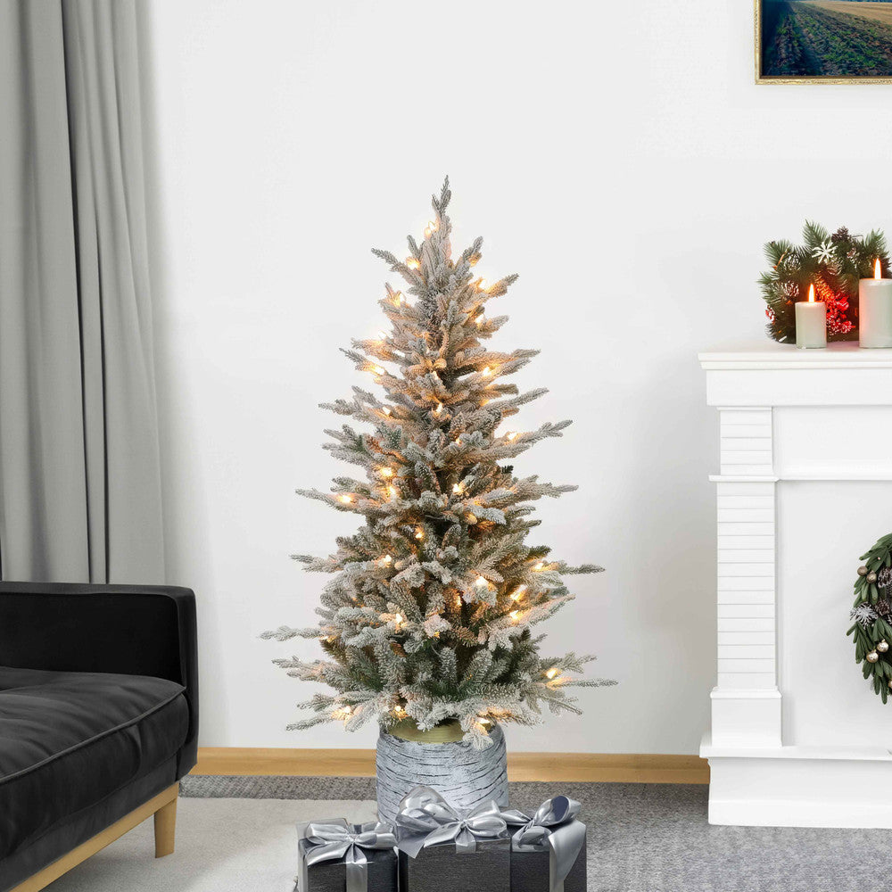 Silver Sparkle Snow Tree