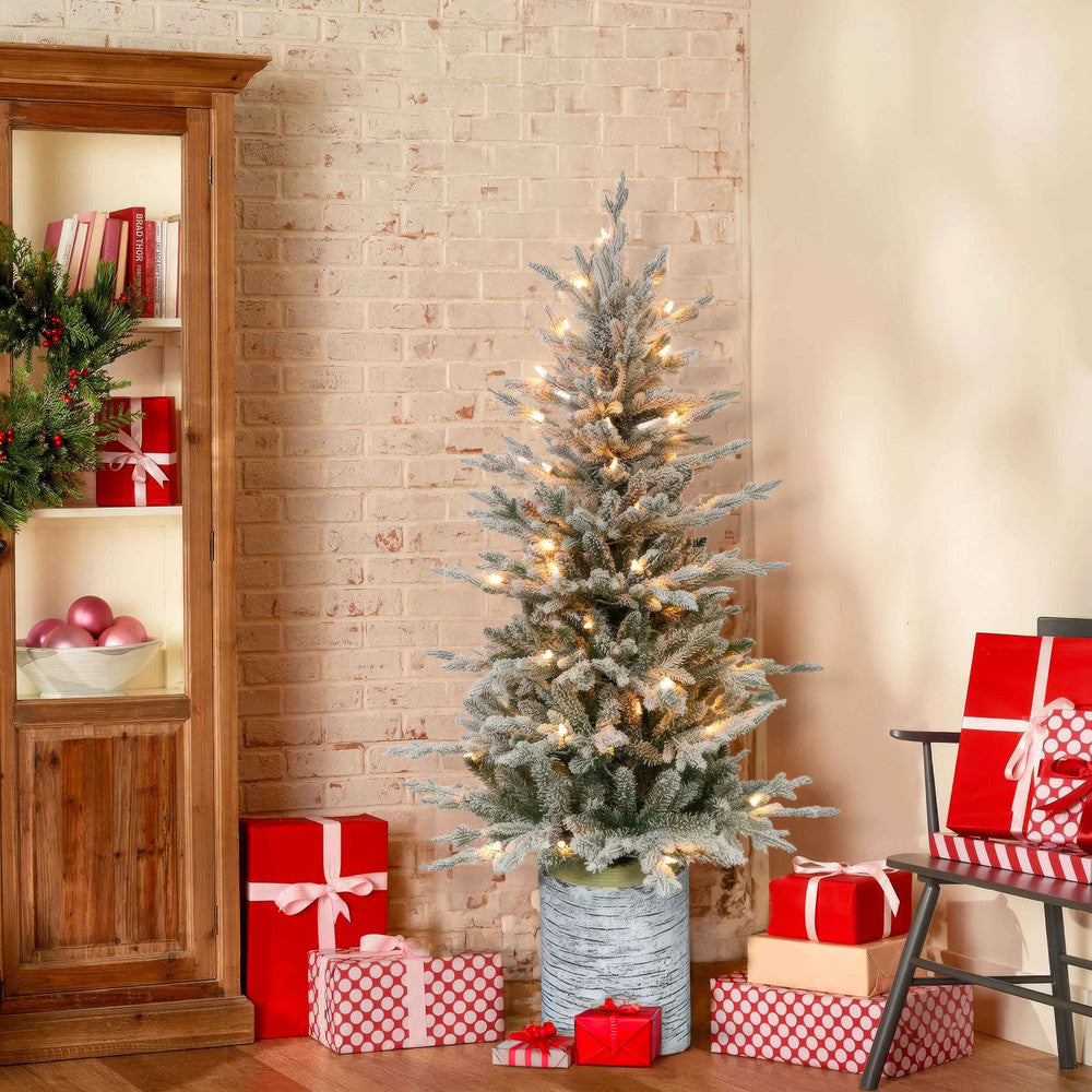 Silver Sparkle Snow Tree