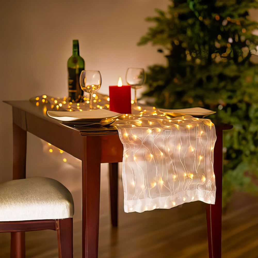 Shimmering Spark Table Runner