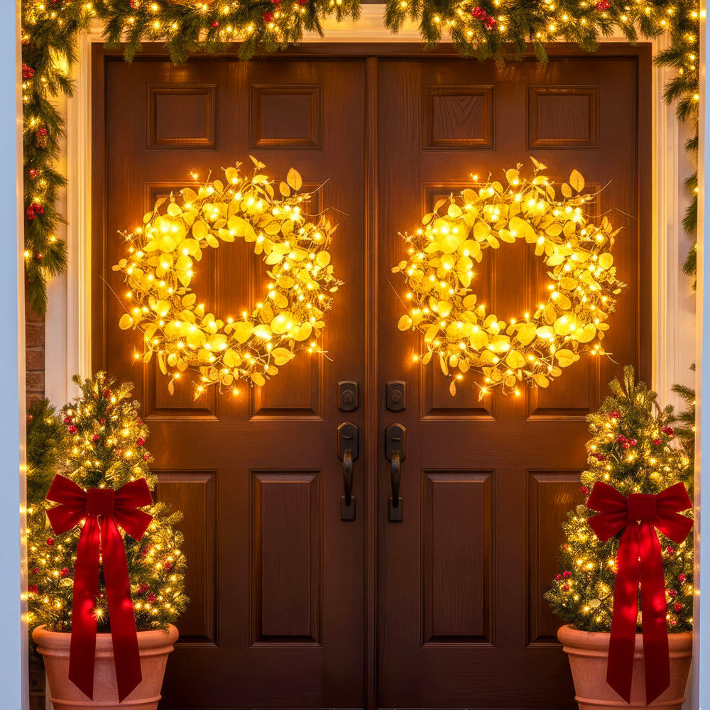 Golden Eucalyptus Wreath