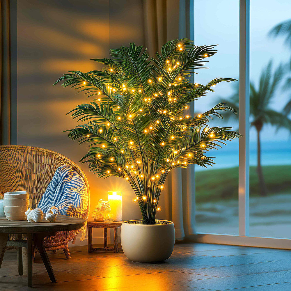 Twinkling Tropical Palm