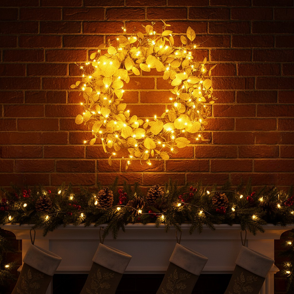 Golden Eucalyptus Wreath