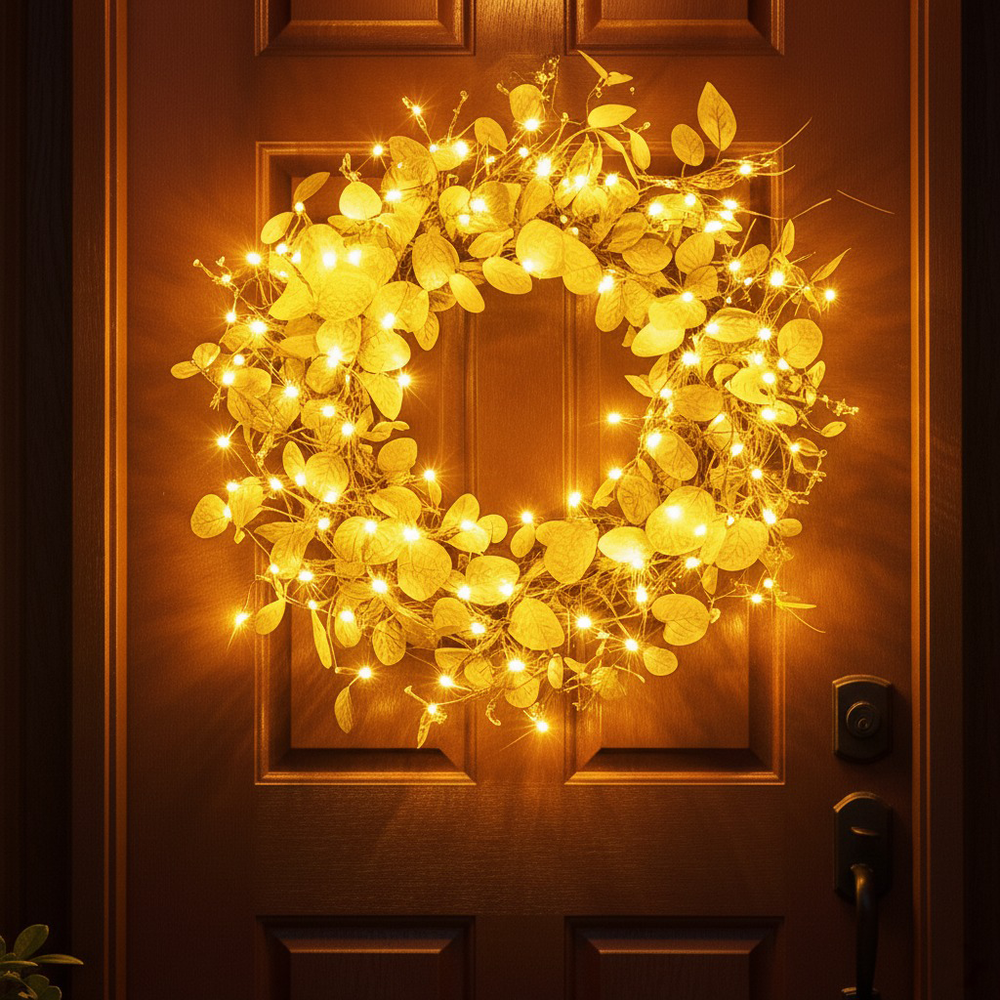 Golden Eucalyptus Wreath