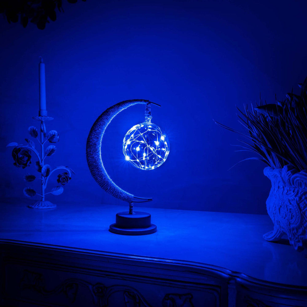Twinkling Tree Enchanted Lunar Lamp Galaxy Blue